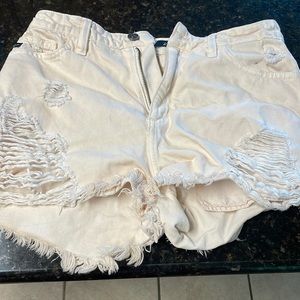 Distressed shorts